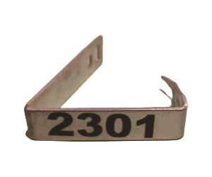 پلاک گوش فلزی گوسفند مدل لیزری و حک شده