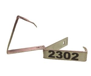 پلاک گوش فلزی گاوی مدل لیزری و حک شده