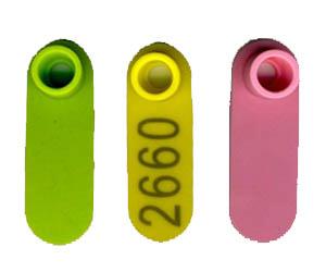 پلاک گوش بز منحنی دو تکه لیزری